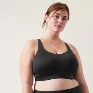 Athleta Advance Sports Bra Supportive High Impact Black 44DD